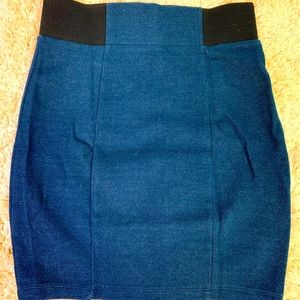 Forever 21 Faux Denim Mini Skirt Size Medium